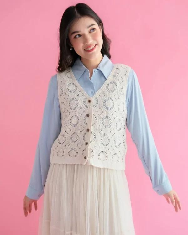 Icelyn Vest Beige foto 3