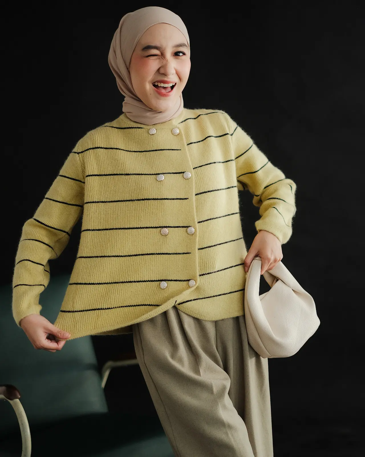 Ifadha Stripe Cardi foto 11