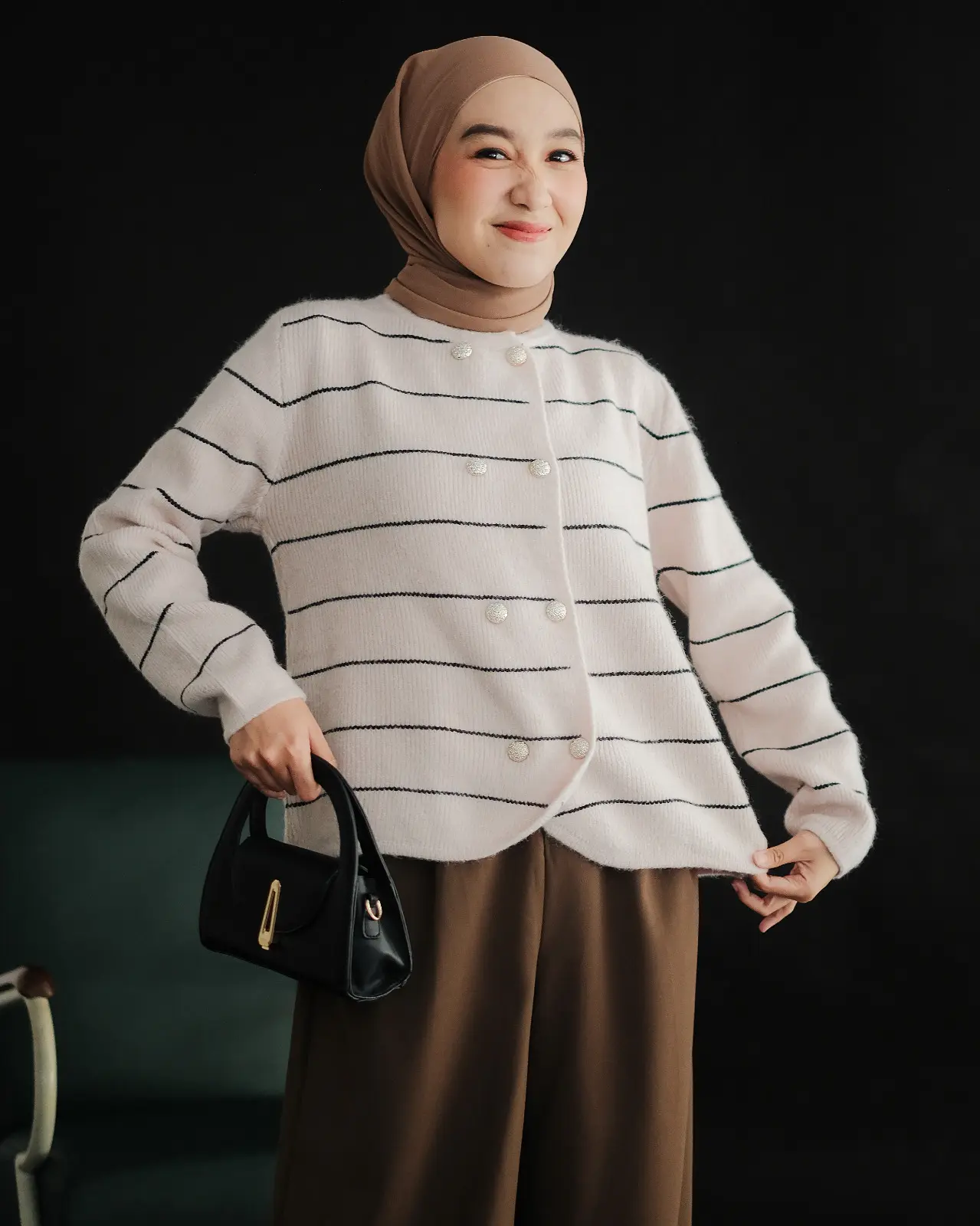 Ifadha Stripe Cardi foto 6