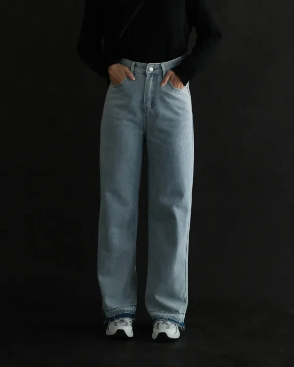 Jevera Denim Pants Light Blue foto 2