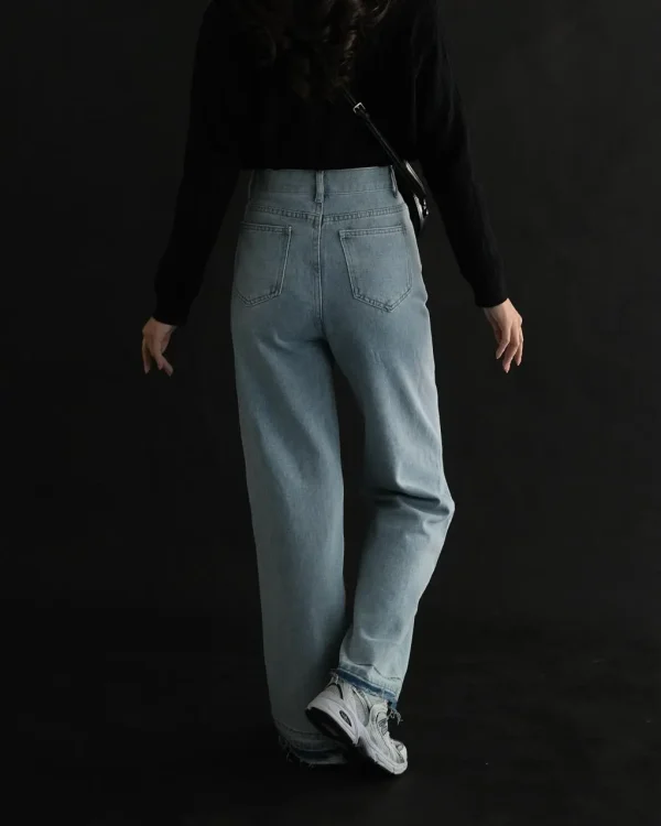 Jevera Denim Pants Light Blue foto 3