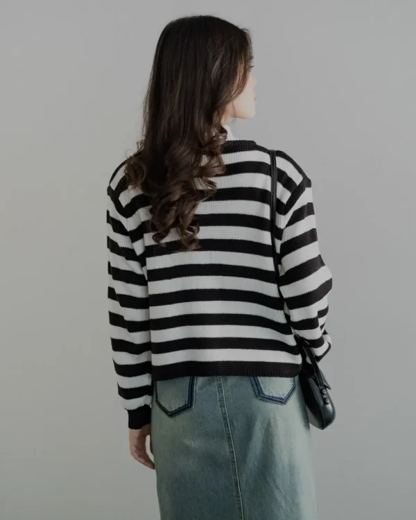 Mayuka Stripe Cardigan foto 3