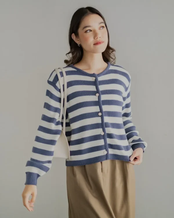 Mayuka Stripe Cardigan foto 4