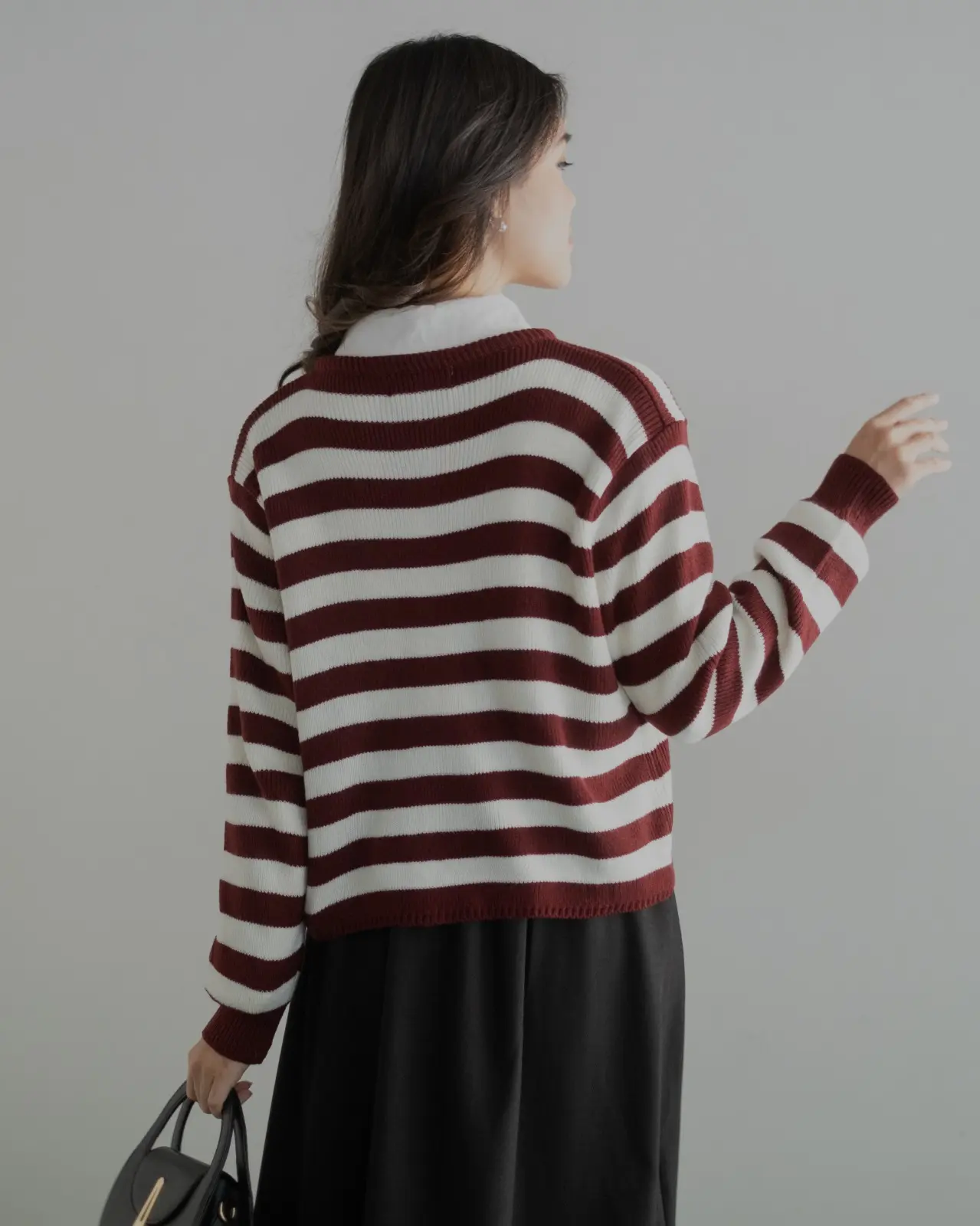 Mayuka Stripe Cardigan foto 10