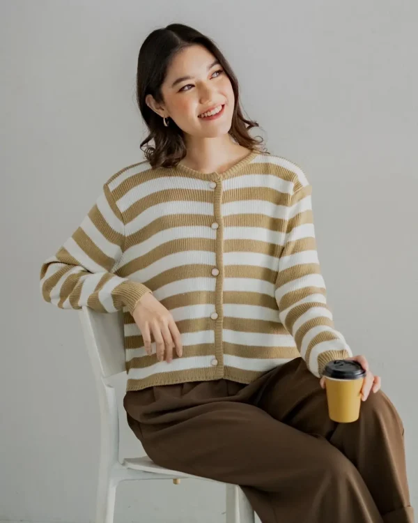 Mayuka Stripe Cardigan foto 6