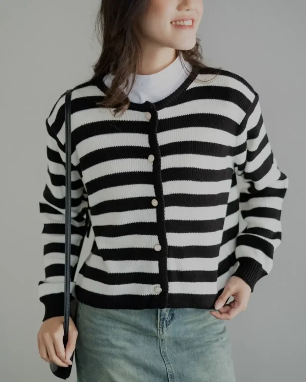 Mayuka Stripe Cardigan foto 2