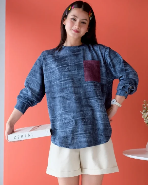 Kamora Longsleeve Navy foto 1