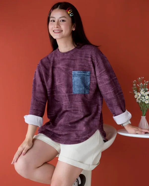 Kamora Longsleeve Burgundy foto 2