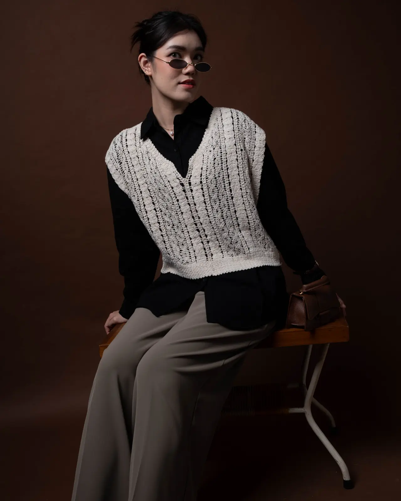 Jaylene Vest Beige foto 5