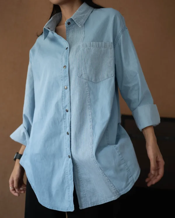 Parnika Denim Shirt Light Blue foto 1