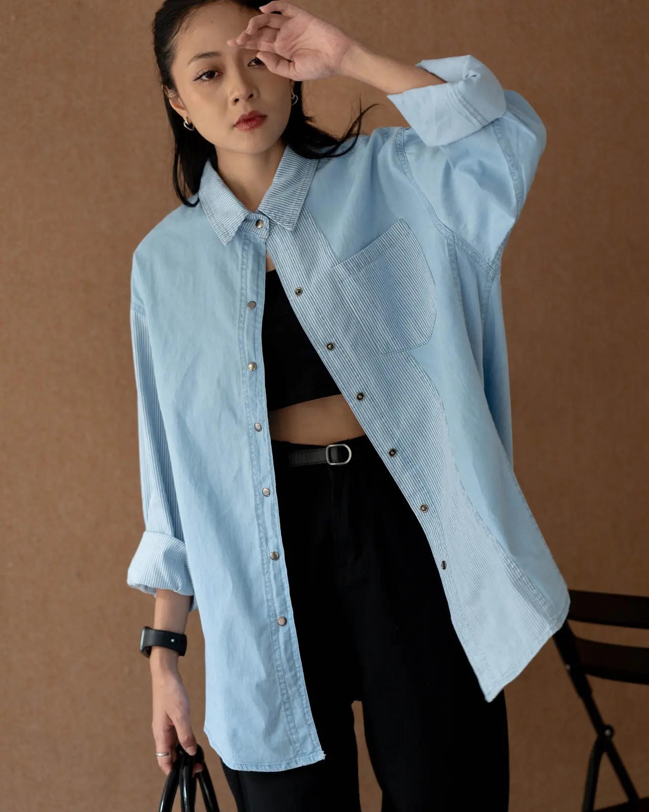 Parnika Denim Shirt Light Blue foto 4
