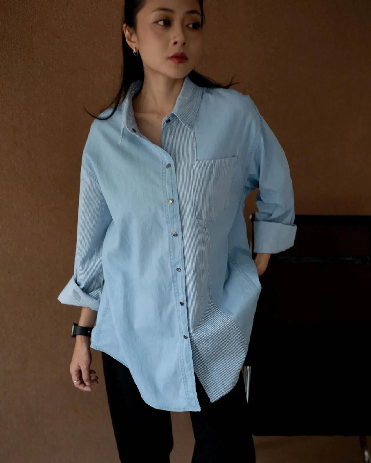 Parnika Denim Shirt Light Blue foto 3