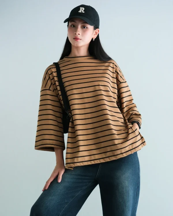 Karasu Stripe Sleeve Top foto 1