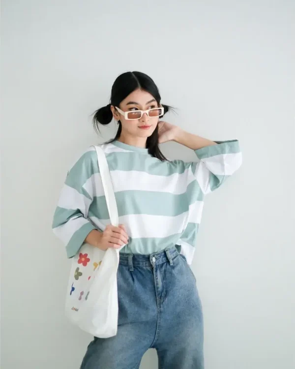 Karasu Stripe Sleeve Top foto 39
