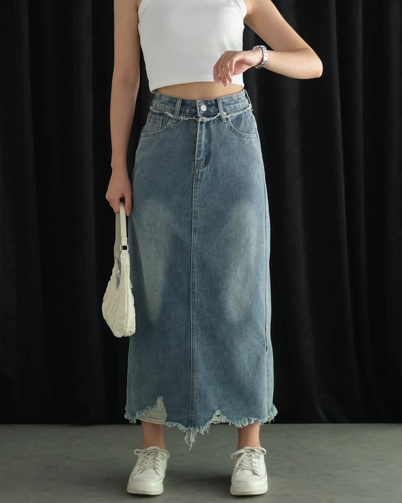 Ghazea Denim Skirt foto 3