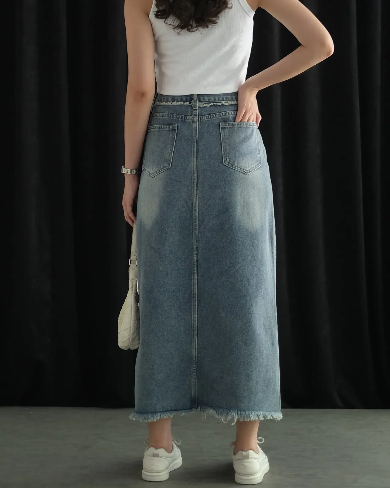 Ghazea Denim Skirt foto 5