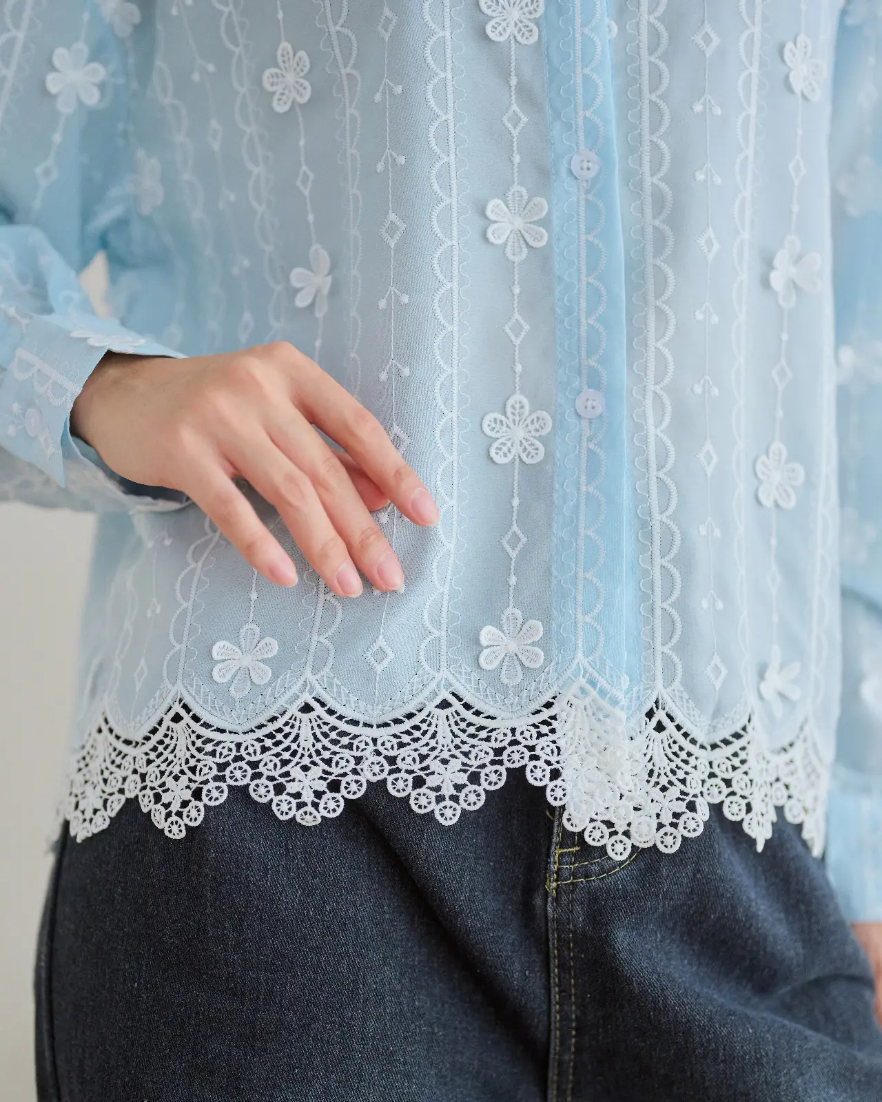 Halona Shirt Blue foto 6
