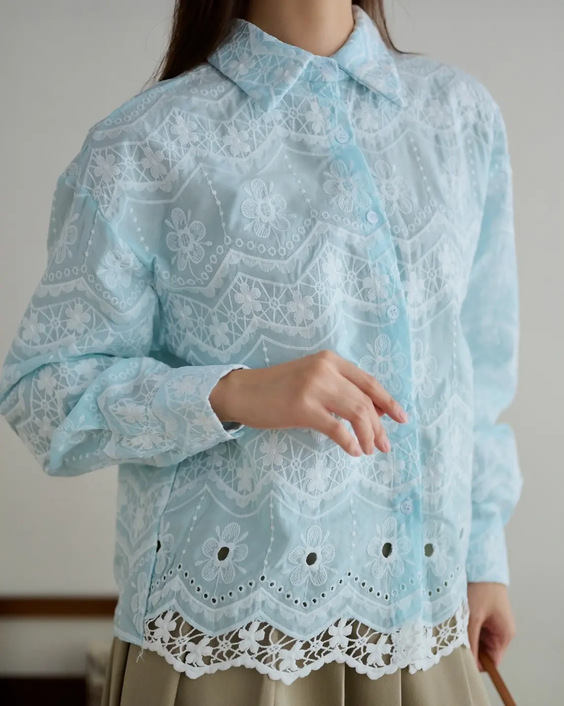 Shanza Shirt Blue foto 5