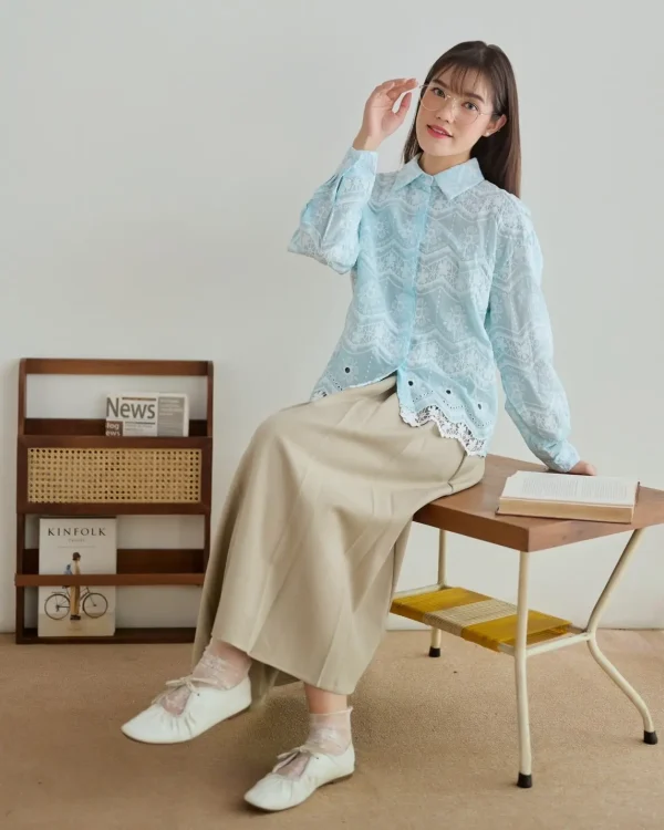 Shanza Shirt Blue foto 2