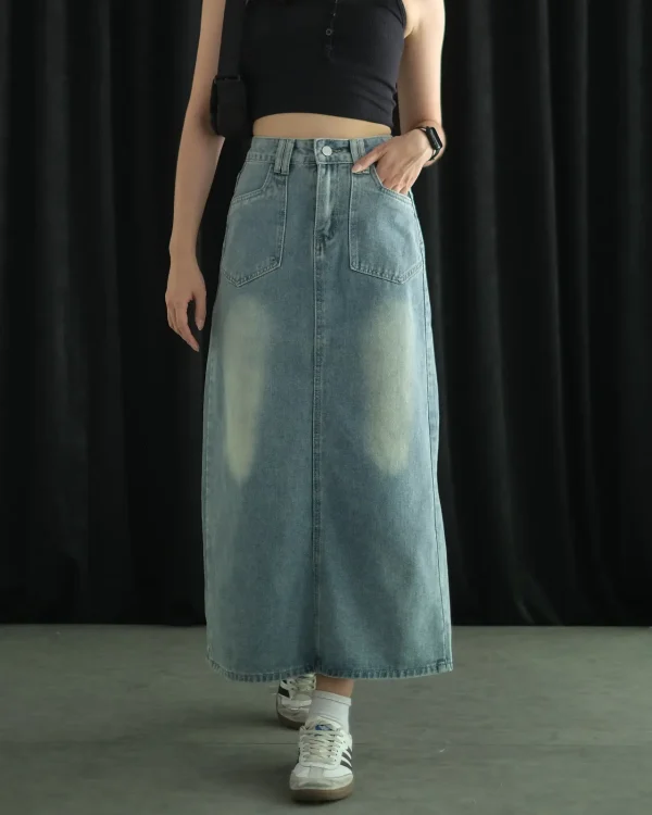 Chaney Denim Skirt Light Blue foto 1