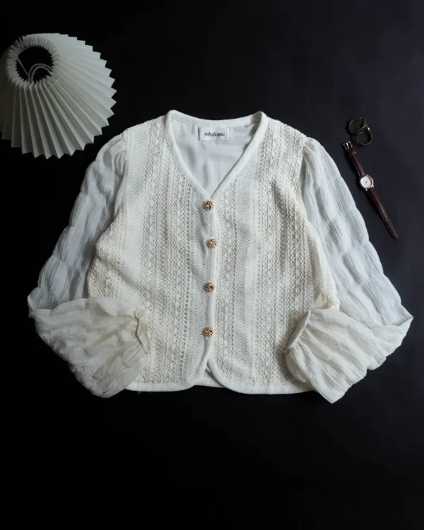 Averie Shirt Ivory foto 3