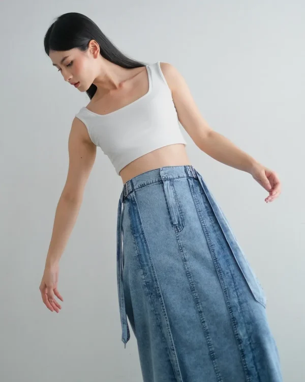 Louisa Denim Skirt Acid foto 2