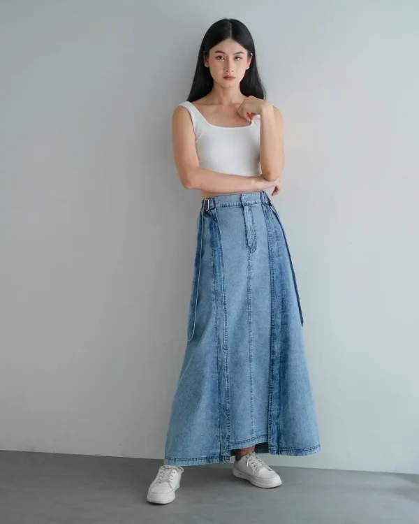 Louisa Denim Skirt Acid foto 1