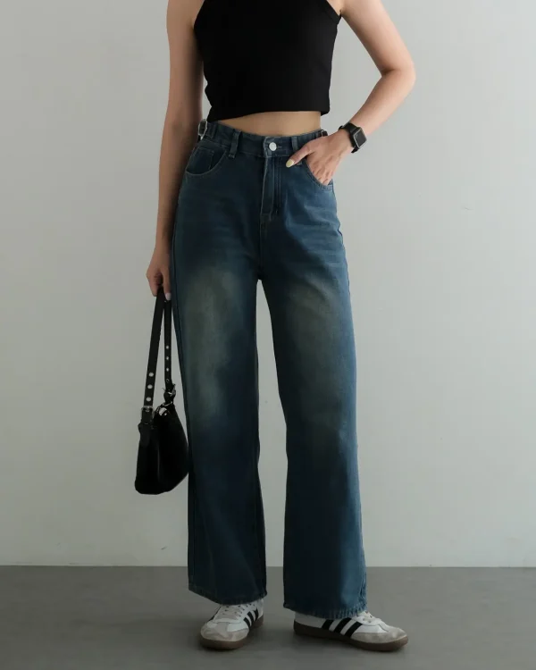 Whitley Denim Pants Medium Blue