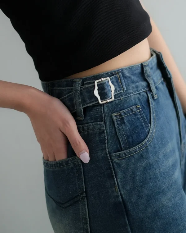 Whitley Denim Pants Medium Blue foto 4
