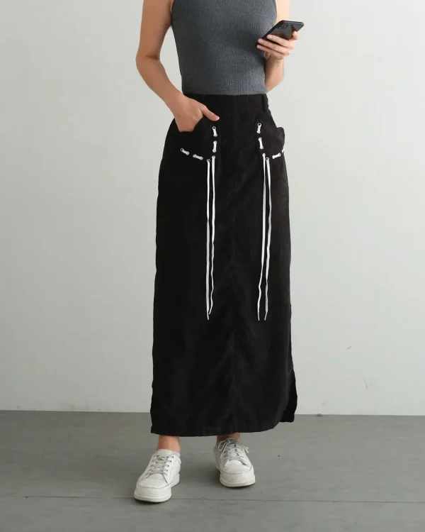 Galael Corduroy Skirt foto 4