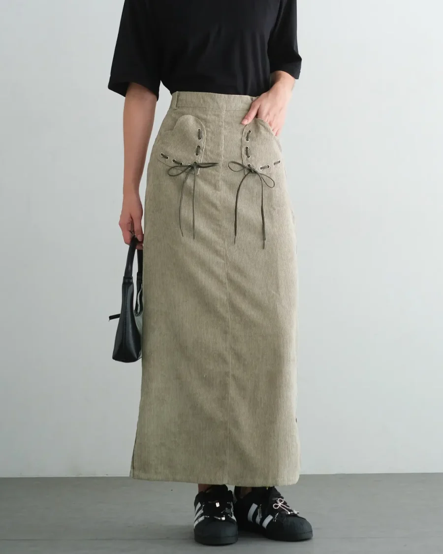 Galael Corduroy Skirt foto 12