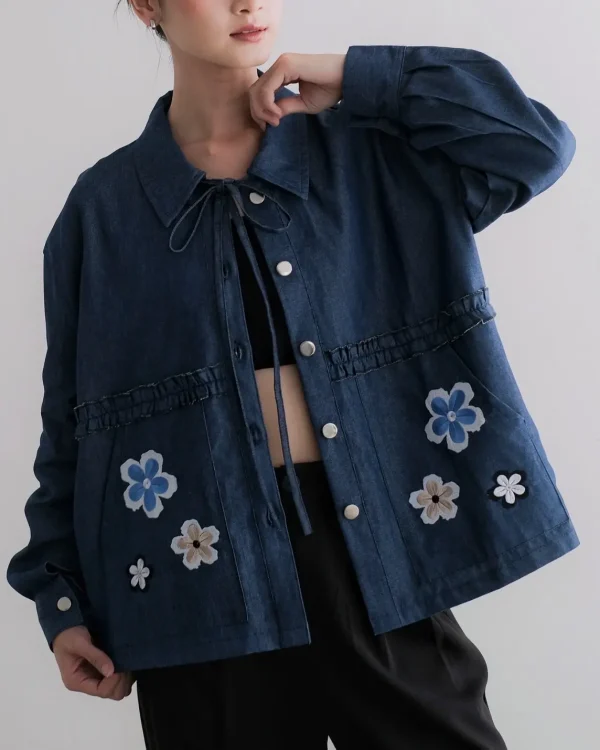 Zoe Denim Shirt Dark Blue foto 3