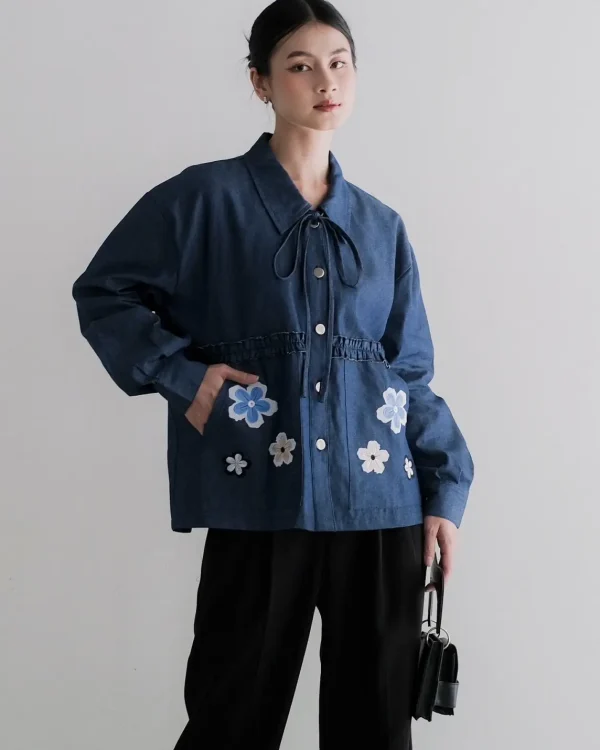 Zoe Denim Shirt Dark Blue foto 5