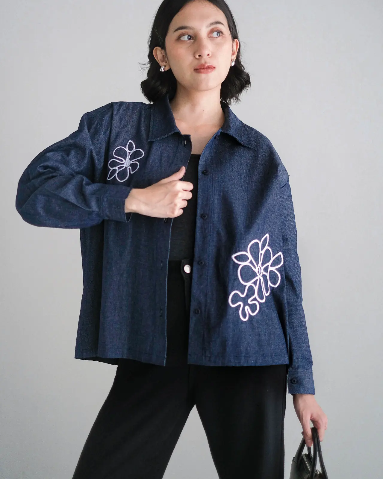 Clemine Denim Shirt Dark Blue foto 4