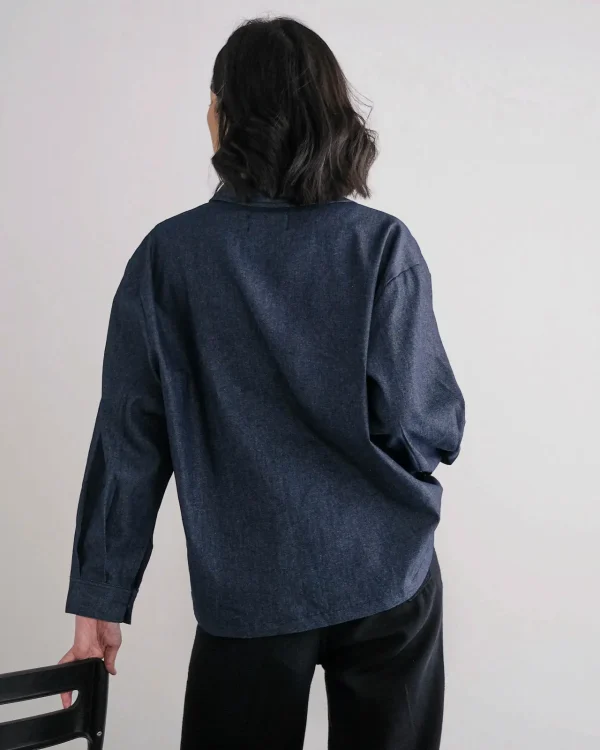 Clemine Denim Shirt Dark Blue foto 3