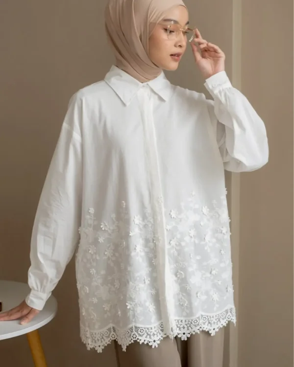 Joyce Shirt Broken White foto 3