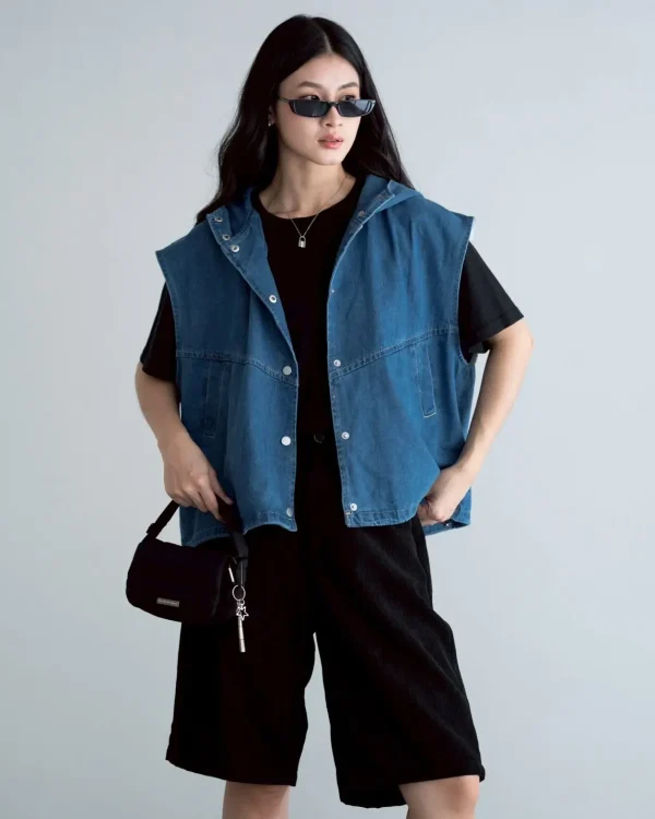 Binsa Denim Hoodie foto 2