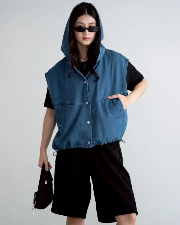 Binsa Denim Hoodie foto 4