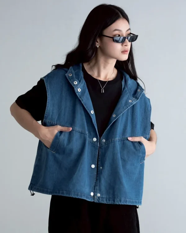 Binsa Denim Hoodie foto 3