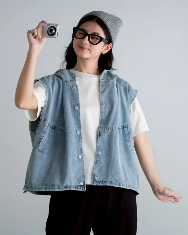 Binsa Denim Hoodie foto 6