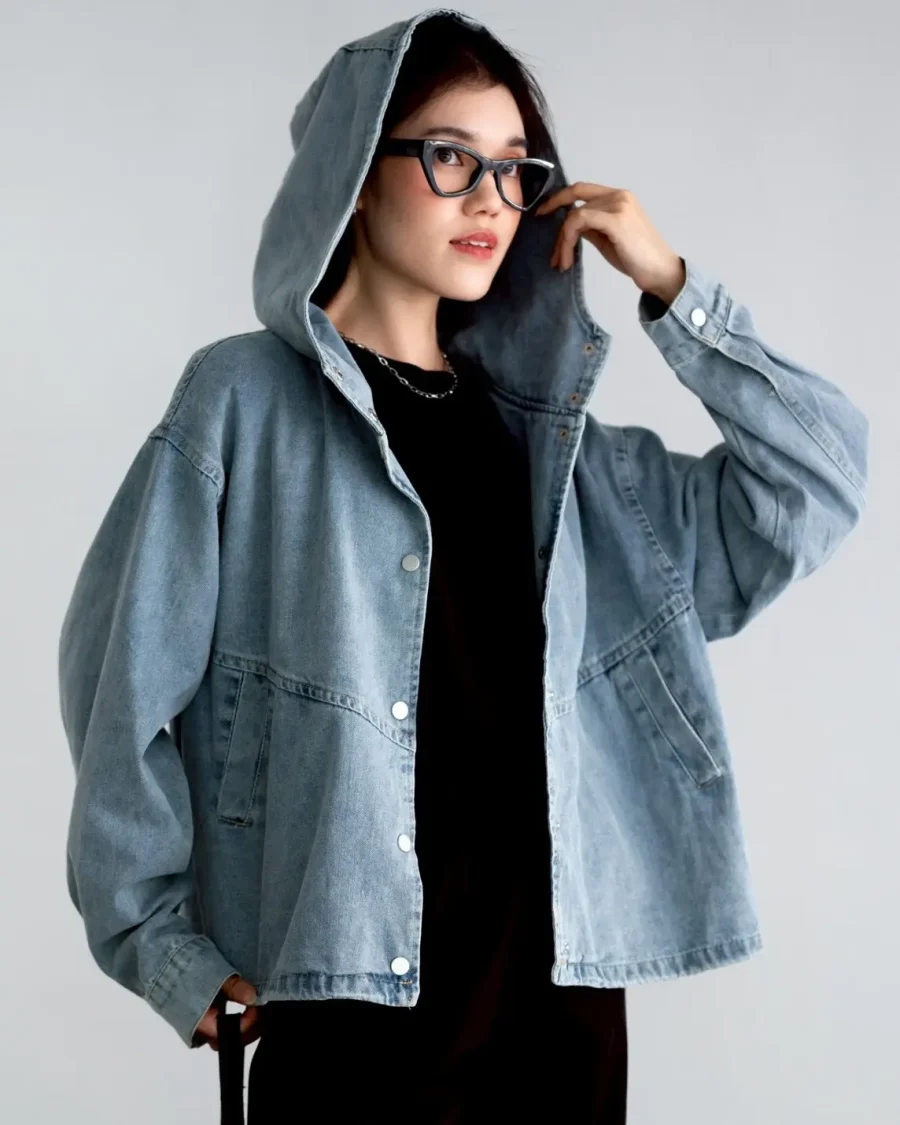 Iesha Denim Hoodie foto 8