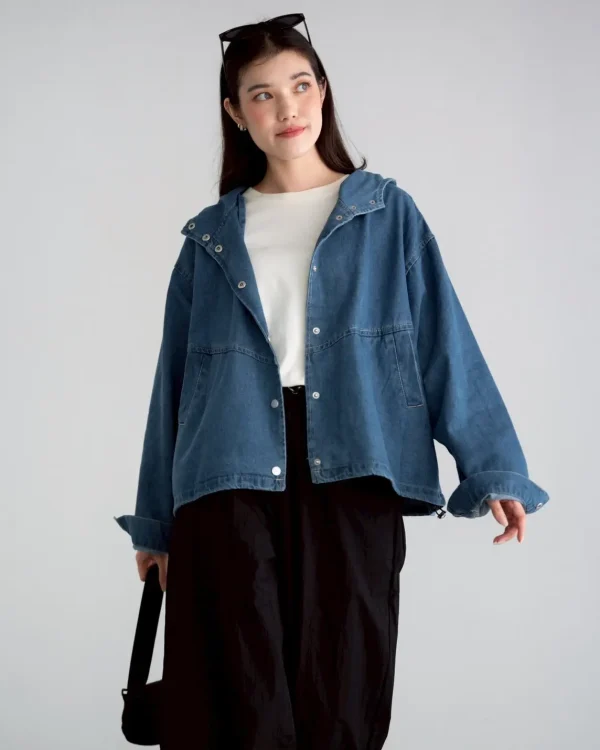 Iesha Denim Hoodie foto 3