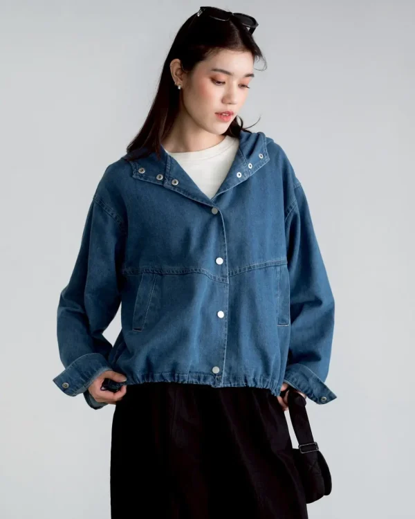 Iesha Denim Hoodie foto 2