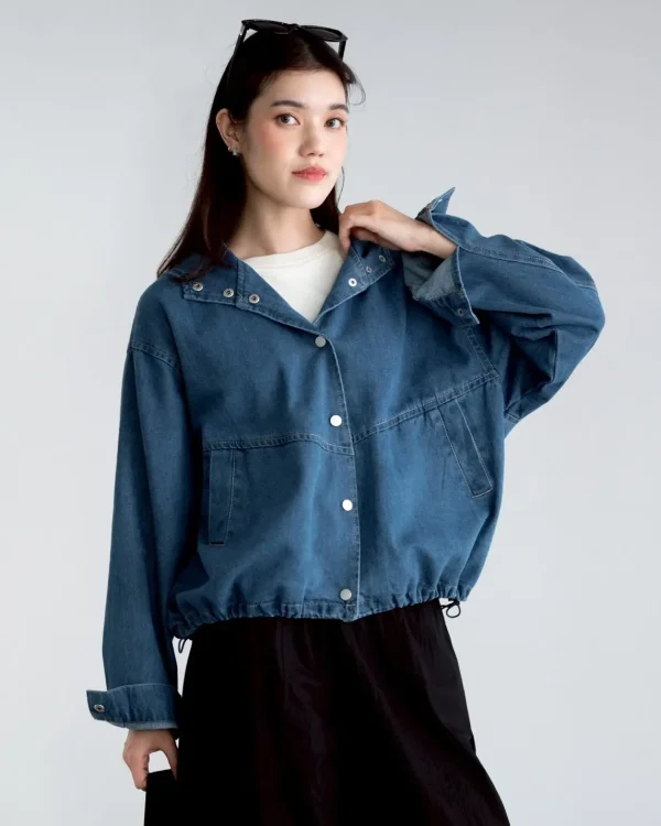 Iesha Denim Hoodie foto 1
