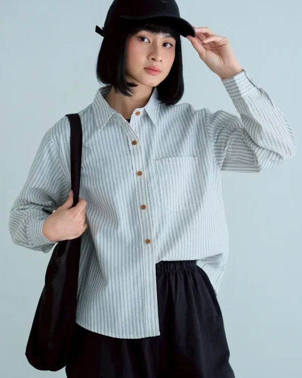 Cerise Stripe Shirt foto 5