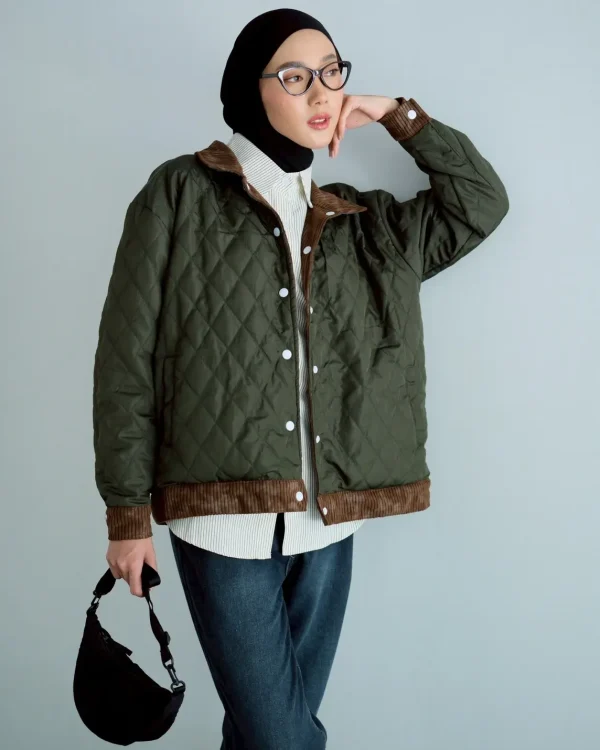 Daphne Doubleface Jacket Brown-Army foto 2