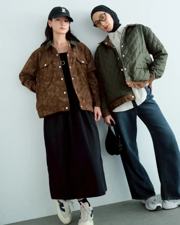 Daphne Doubleface Jacket Brown-Army foto 1