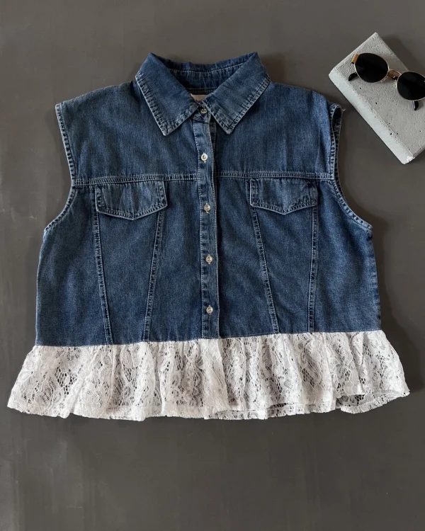Palzia Denim Vest foto 3