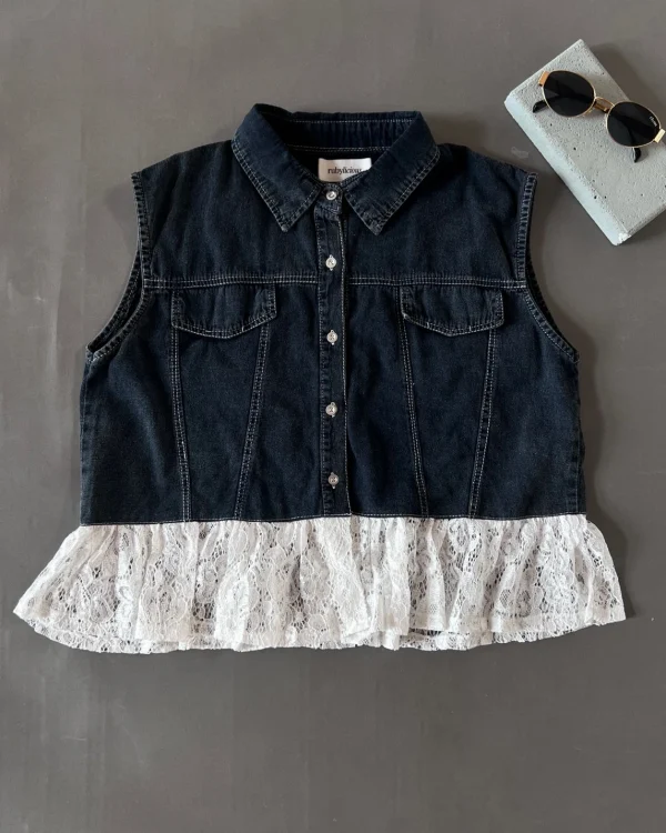 Palzia Denim Vest foto 7