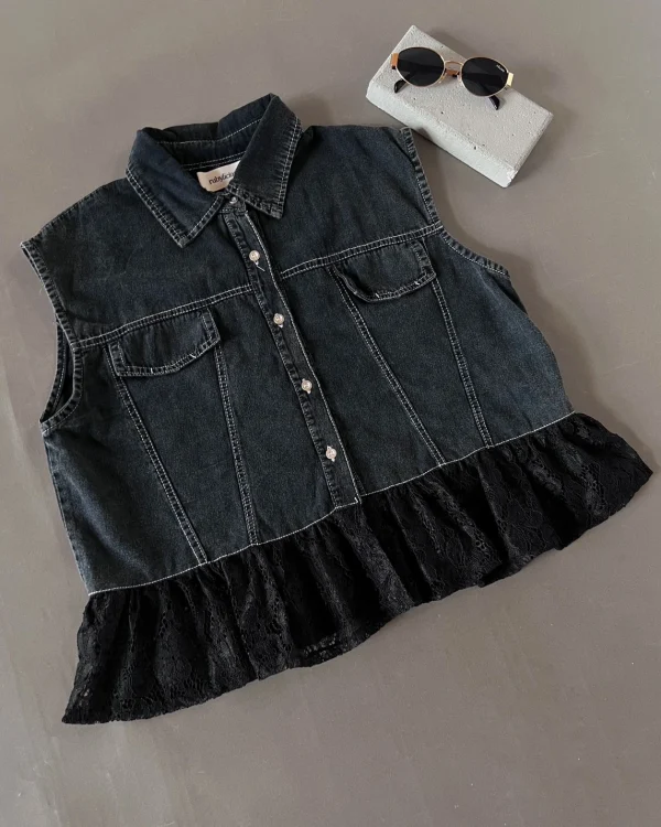 Palzia Denim Vest foto 5